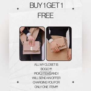 MY ENTIRE CLOSET IS BUY ONE GET ONE FREE FOR A LIMITED TIME!!🚨
